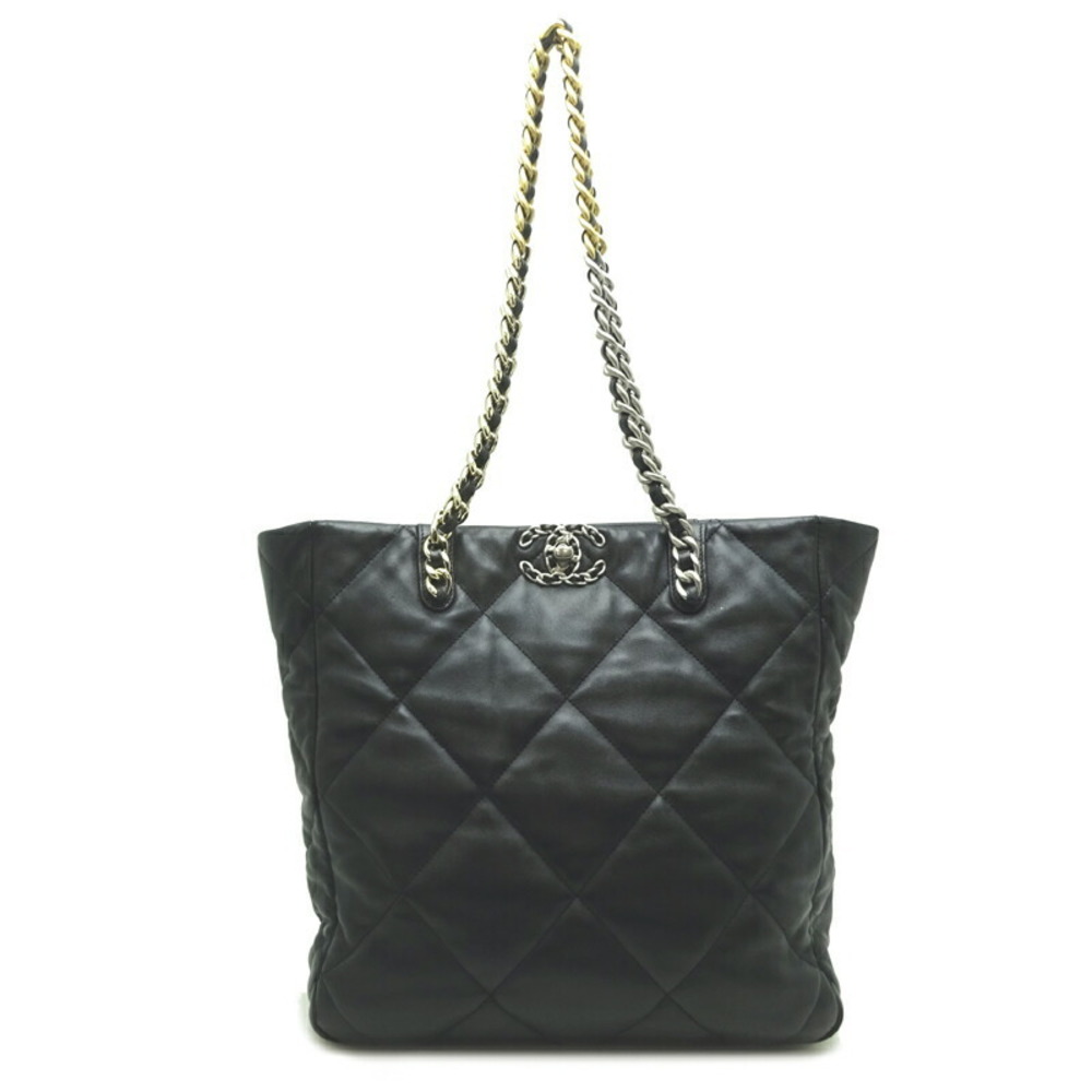 Chanel 19 Lambskin Black Chain Shoulder Bag